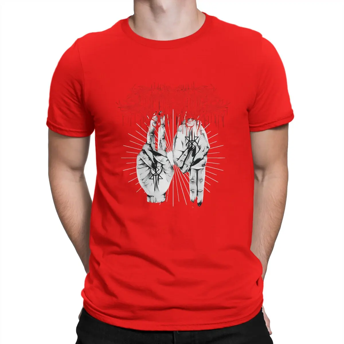 thumbnail image 1 of Camiseta creativa de Lorna Shore para hombre, banda estadounidense de deathcore, cuello redondo, regalo distintivo, ropa para exteriores, 1 of 7
