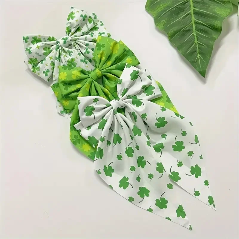 Spring Butterfly Hair Clips Fashion Printed Hair Clips Lucky Clover Hair Clips Cute Elegant Accessories Commuting Travel Dating