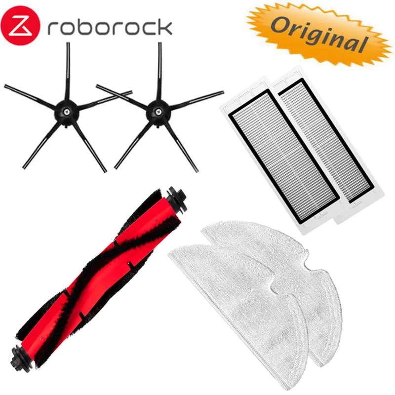 Original Roborock Q5 Q5+ Rolling Main Brush Washable Hepa Filter Full