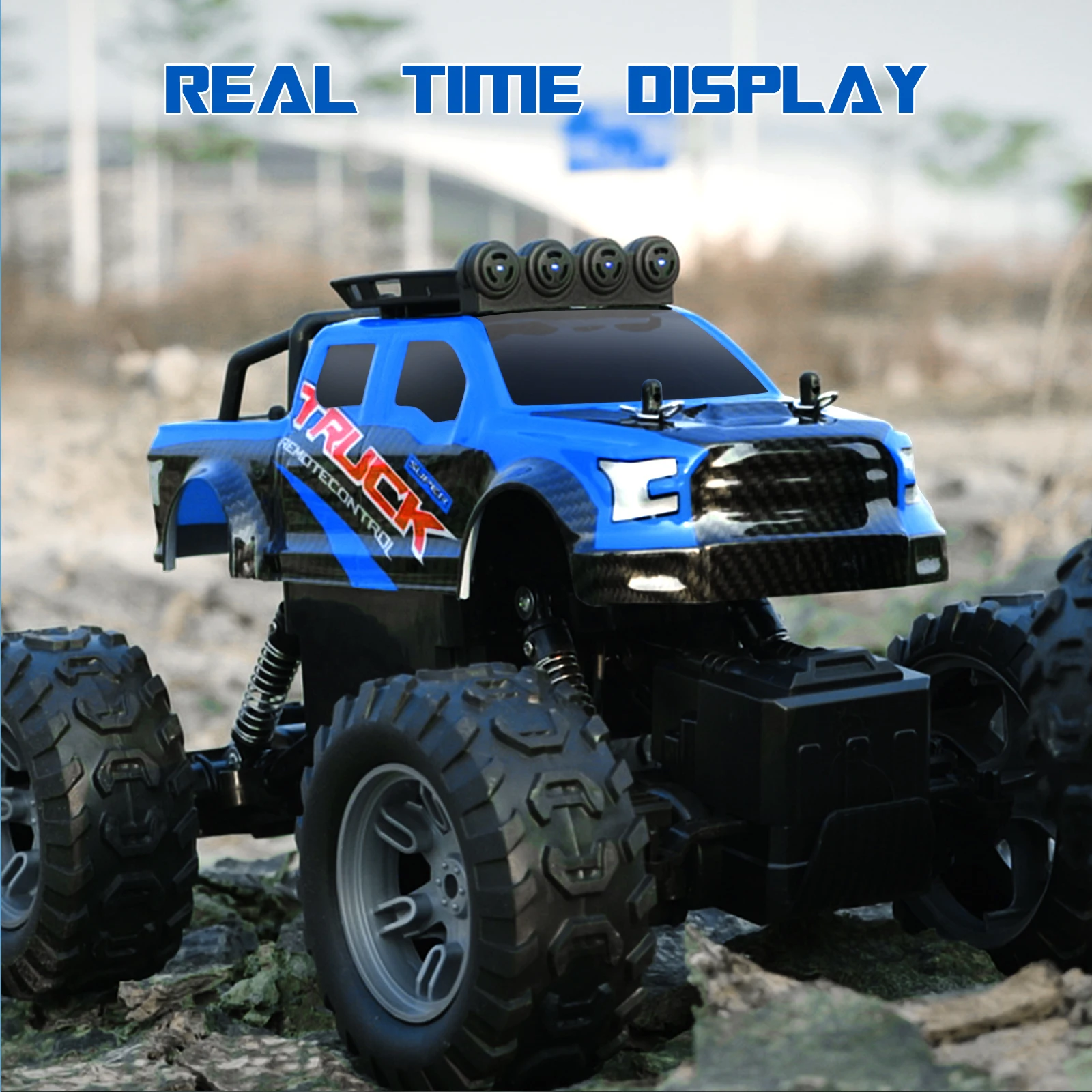 JJRC Q178 RC Bigfoot 2.4GHz 4WD RC 1:16 Off-Road Monster Truck All Terrain Climbing Off-Road Vehicle LED Headlights Toy Gift 2
