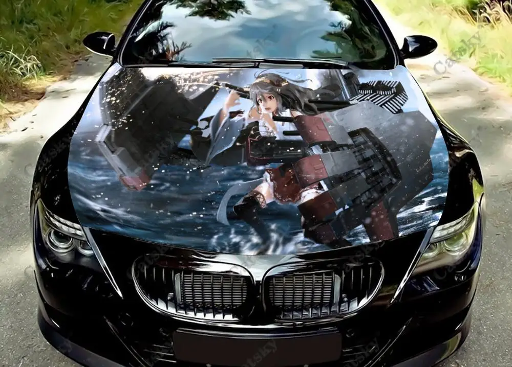 

Haruna (Kantai Collection) Car Hood Decal Truck Decals Vinyl Sticker Graphic Wrap Stickers Trucks Cars Bonnet Vinyls