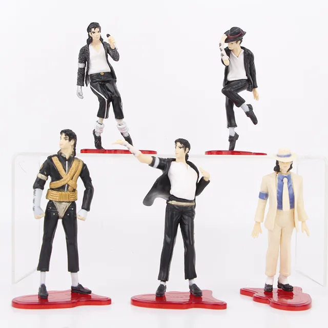 5 Pcs/Set 10.5-11.5cm Michael Jackson Model Figure Moonwalk