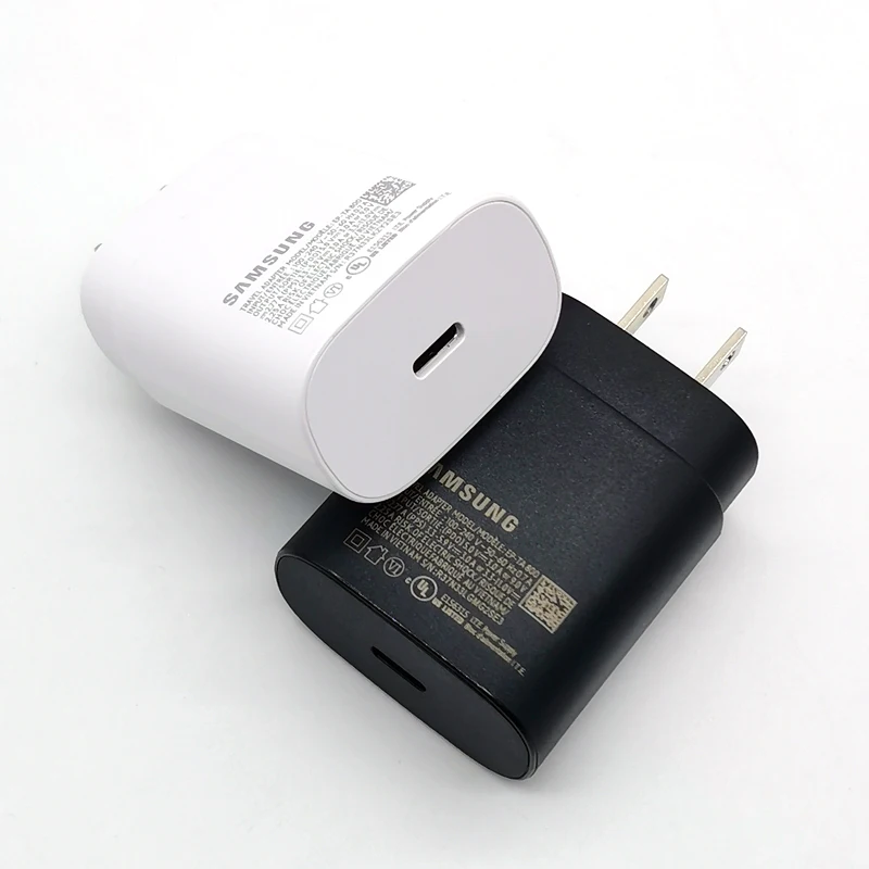 Samsung 25W US Charger PD Super Fast Charge Adapter For Galaxy S20 S21 S22 S23 S24 Note 20 10 Z Flip Fold 6 5 4 3 2 A15 A35 A55