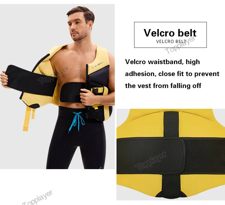 Premium-Schwimmweste für Erwachsene, Neopren-Schwimmweste, Surf, Floß, Kajak, Angeln, Jetski, Wassersport, Schwimmen, Super-Auftrieb – Detail 14