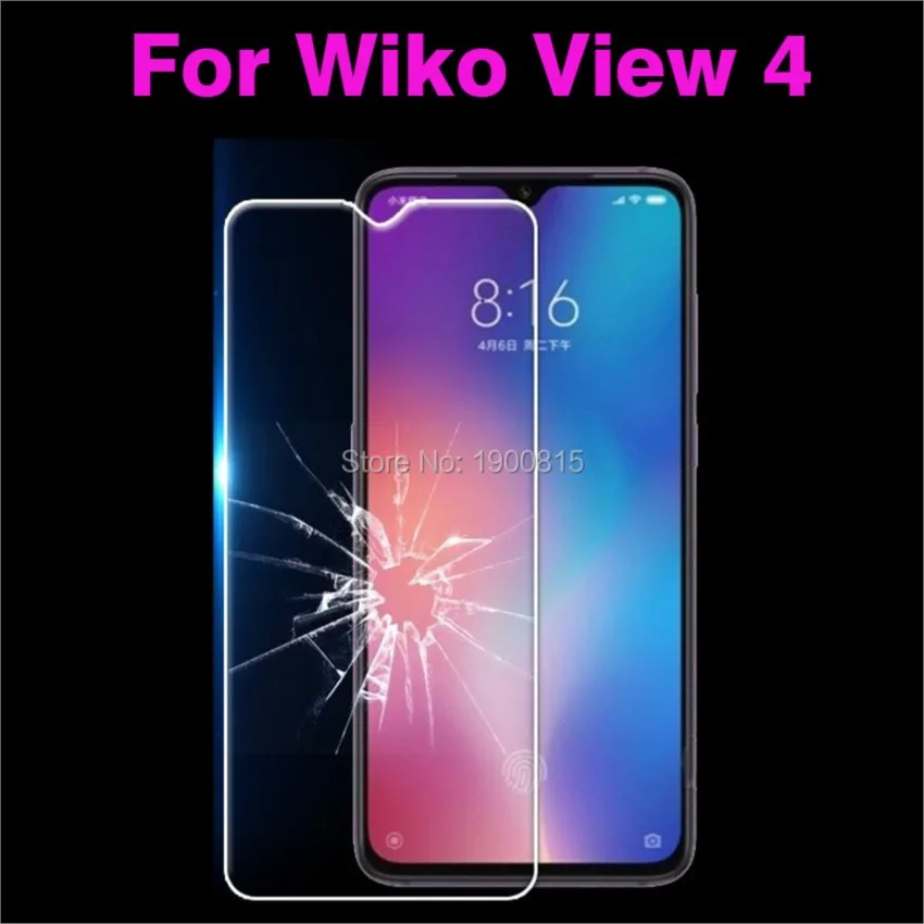 For Wiko View 4 Tempered Glass 2.5D 9H Safety Shield Protective Film Explosion-Proof Screen Protector For Wiko View 4