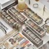 20pcs First Time Meet Series Washi Tape Set 7mm Retro Flower Adhesive Masking Tapes Decoration Stickers F7585 1