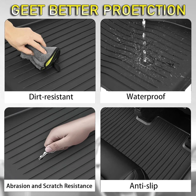 All-Weather Floor Mats for Tesla Model Y/3 5