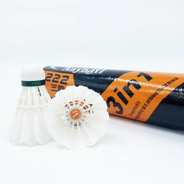 ManufacturerSupplierChinaFeatherBadmintonShuttlesSyntheticHybridShuttlecockwithGreat