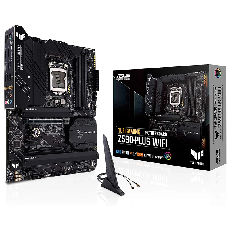 Asus Tuf Gaming Z590-Plus Wifi 6 Lga 1200 (Intel 11Th/10Th Gen) Scheda Madre Da Gioco Atx Pcie 4.0, 3Xm.2/Nvme Ssd,2.5Gb Lan,Rgb