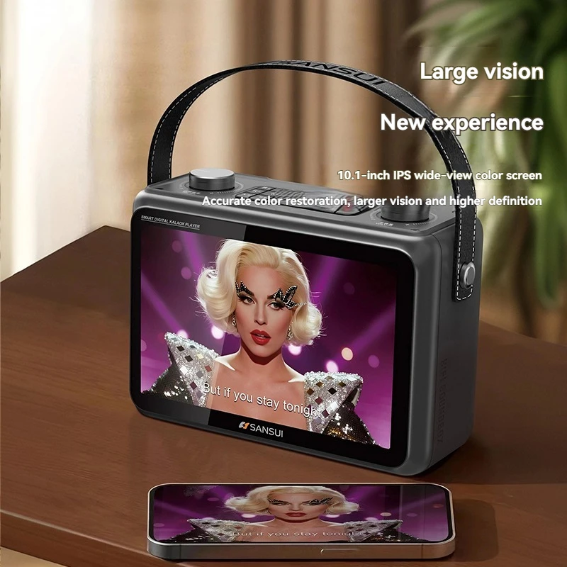 SANSUI K115 Portable Speaker 60W Bluetooth Speaker Video Player