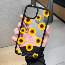 Charming Daisy Sunflower Floral Shockproof Clear Phone Case - iPhone 11 (Style 1)