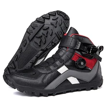  Motorcycle shoes Cycling Sneaker Men Flat Motorcycle Boots Mountain Bike Boots SPD Bicycle Shoes Road Speed Sneaker Winter 