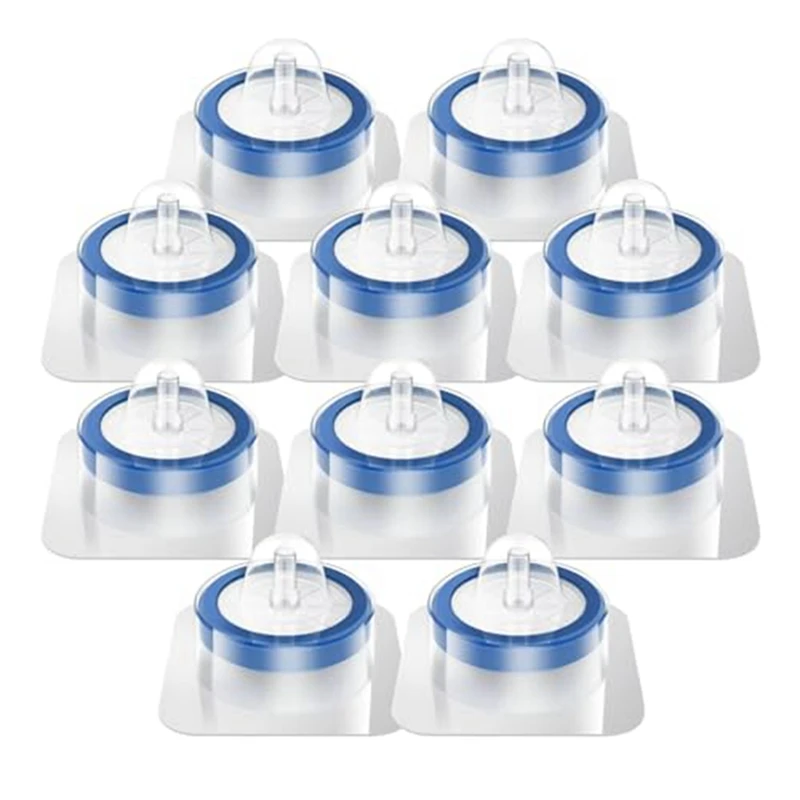 

10 Pack Sterile Syringe Filter PES, 33Mm Membrane Diameter, 0.22Um Pore Size, Hydrophilic Filtration Lab Filters Easy To Use