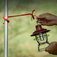 Pigtail Hook Car Camping Multifunctional Tent Light Outdoor Tools For camping lights, non-slip iron and rubber tent light stand 1