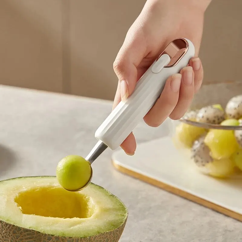 Stainless Steel Melon Baller Ice Cream Scoop Watermelon Balls Sweet Melon Balls Making Kitchen Fruit Tool 1pc melon scoop melon baller