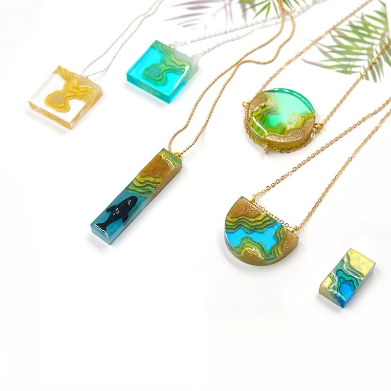 1 Set Sea Island Jewelry Resin Mold Silicone Mould with Claw Nails Open Rings Drop shipping