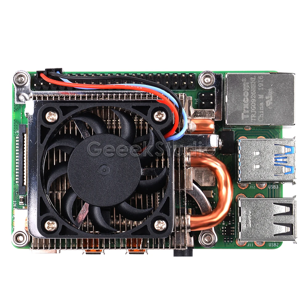 New Raspberry Pi 4B Ultra Thin Ice Tower Cooler Cooling Fan for RPI 4 Model B CPU Fan