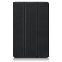 Enhanced Tri - Fold PU Leather Tablet Case, Smart and Protective Design for M10 (3rd Gen) 10.1 (Black)