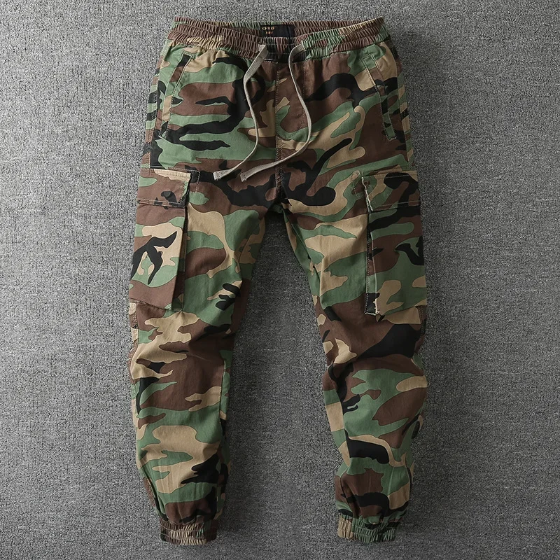 

Autumn New Men's Casual Pants Plus Size Loose Tactical Camouflage Cargo Pants Spring Leisure Pants Outdoor Jogger