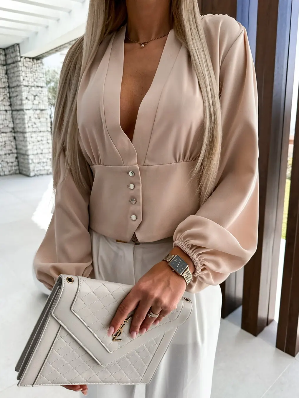 

Sexy V-neck Women Blouses Fashion Buttons Long Sleeve Crop Tops Ladies Elegant Summer Office Shirt Woman Clothes Blusas Mujer