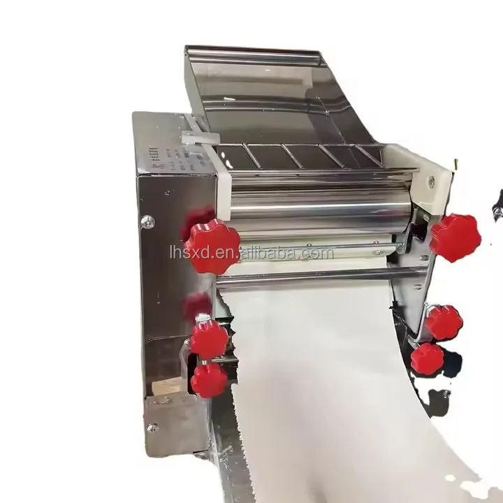 Commercial Electric Automatic Drum Noodle Press Stainless Steel Desktop Noodle Dumpling Machine