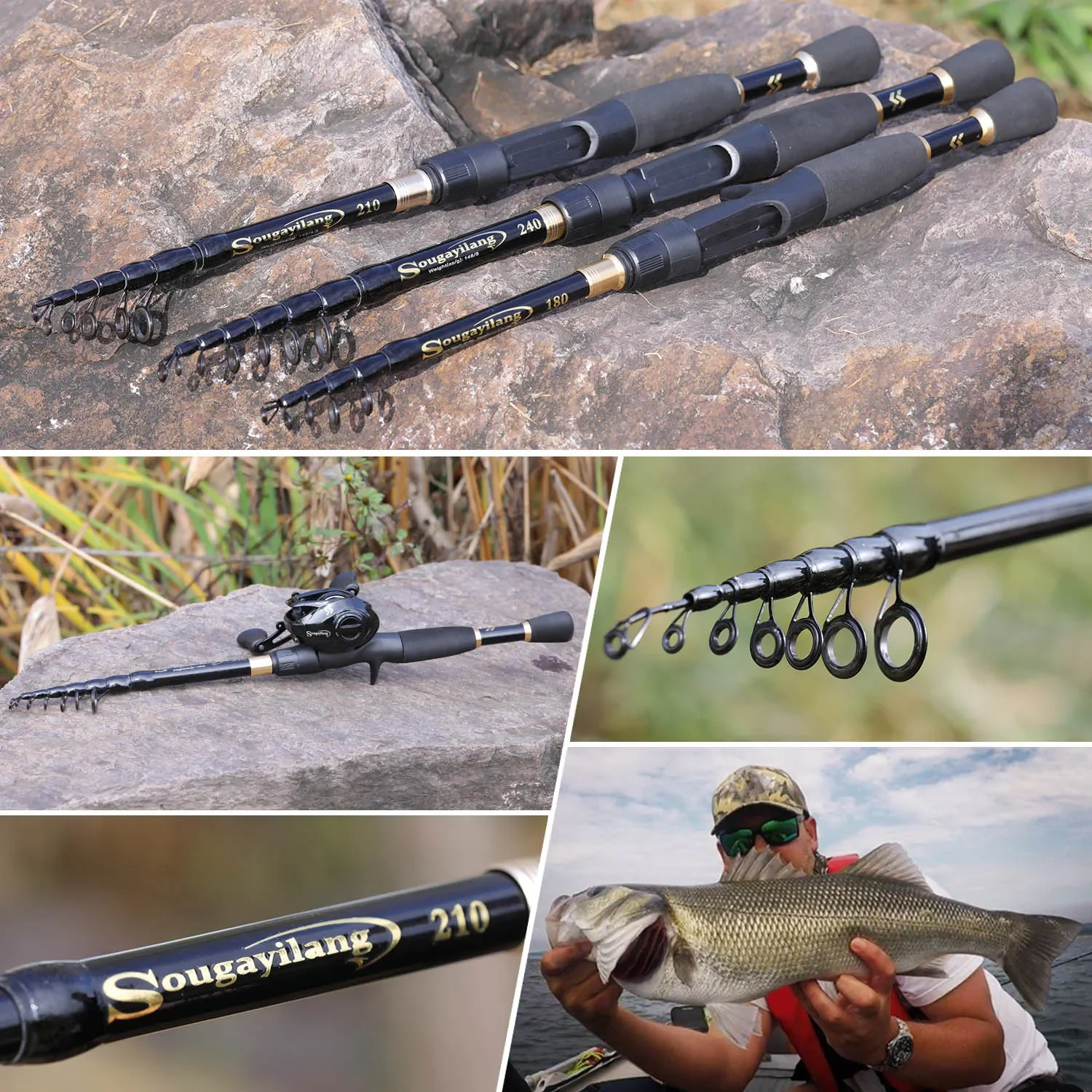 Telescopic Fishing Rod Ultralight Spinning