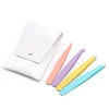4Pcs High-Quality Eyebrow Tweezer Colorful Hair Beauty Fine Hairs Puller Stainless Steel Slanted Brow Clips Removal Makeup Tools 6