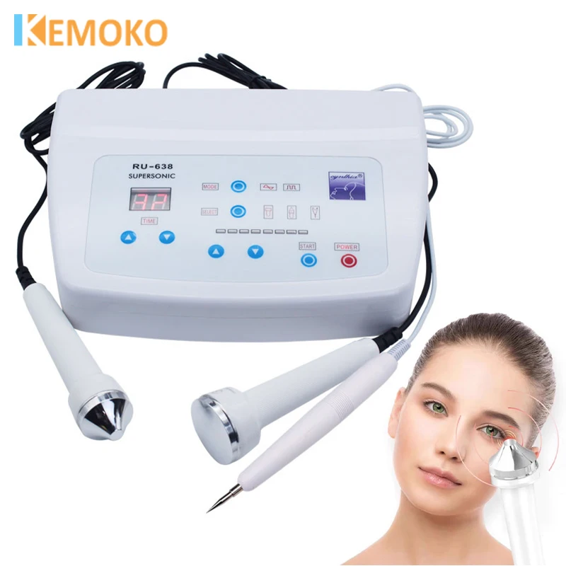 3-IN-1 Ultrasonic Facial Skin Care Beauty Machine Ultrasound Body Face Eyes Massage Machine Freckle Removal Plasma Pen