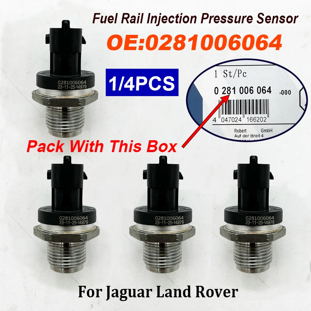 Capteur De Pression D'injection Carburant - Référence 0281006064 - Compatible Ford, Jaguar, Land Rover - Lot De 3 - 5
