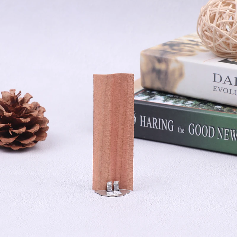Description Picture 5 of item10Pcs Wooden Wick Candle Works Core Sustainers Wooden Candle Wax Wick DIY Candle Soy Wax Aromatherapy With Chip Wick Holder