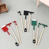 3Pcs 1:12 Dollhouse Miniatures Gardening Shovel Rake Hoes Farm Tool For Doll House Garden Tools Decor Kids Pretend Play Toys 2