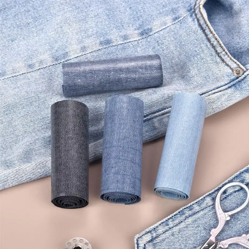 Description Picture 6 of itemJean Iron-On Patches Denim Repair Subsidy Clothing Self-Adhesive Iron-On Patches For Children Adults ï»¿