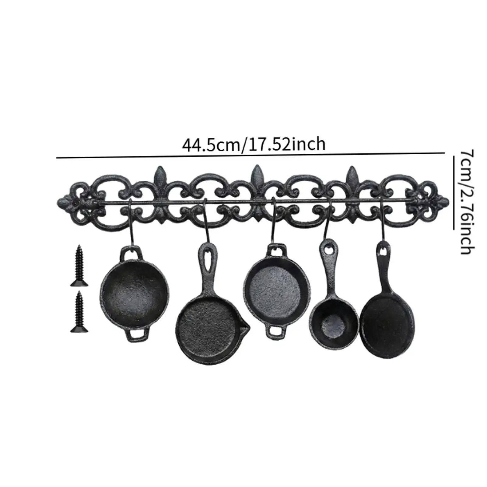 Rustic Cast Iron Wall Sculpture with Tableware Design Sturdy Wall Art for Housewarming Home Decoration Rustic Cast Iron Wall Sculpture with Tableware Design Sturdy Wall Art for Housewarming Home Decoration