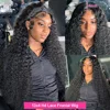 40 Inch Deep Wave Frontal Wig Transparent 13x4 13x6 HD Lace Frontal Human Hair Wigs Curly Human Hair Lace Frontal Wigs For Women 3