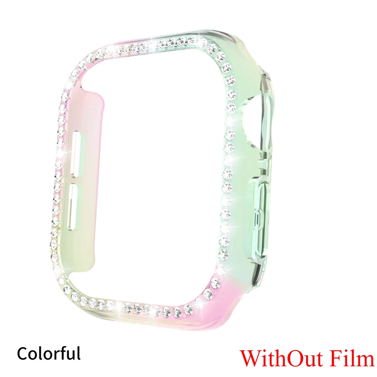 Diamond Glass Apple Watch Bling Bumper Protector Case