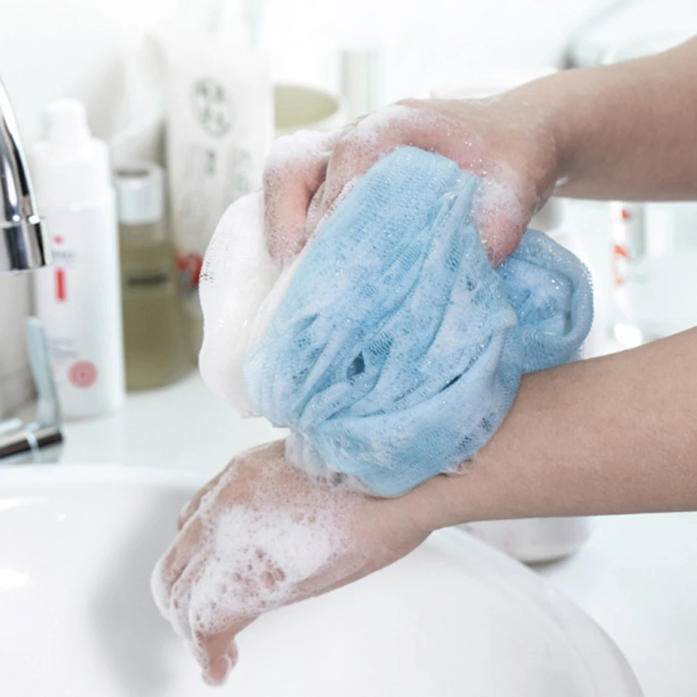 3pcs/set Body Exfoliating Washcloth Gloves Cleaning Soft Brush Home Hotel Bathroom Shower Ball Back Scrubber Set Skin Towel Bath