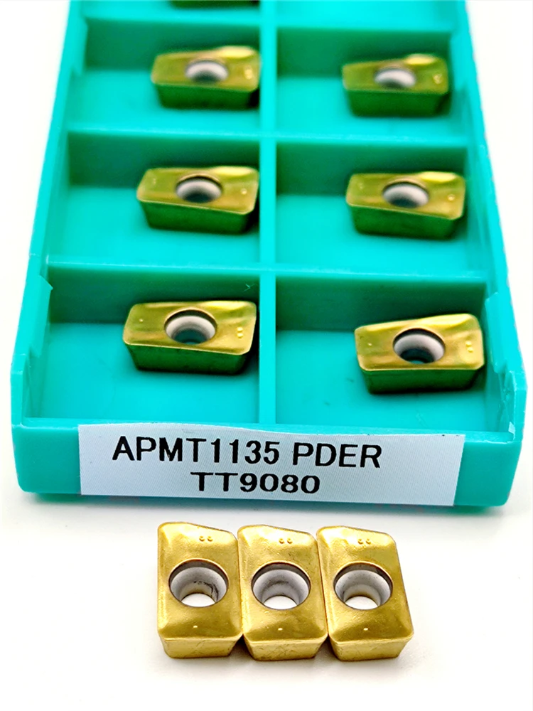 

APMT1135PDER Carbide Turning Tool 10Pcs End Milling Cutter CNC Processing Metal Lathe Parts APMT 1135 PDER TT9080