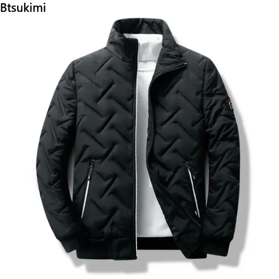 New Autumn Winter Men Cotton Padded Jacket Korean Streetwear Casual Men Fashion Clothing Male Warm Coats 5XL
