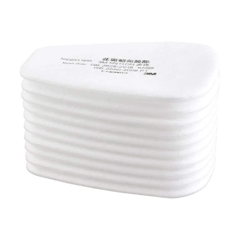 Filtres à particules 3M 5N11 pour masques 6200 7502 6800 - Lot de 10