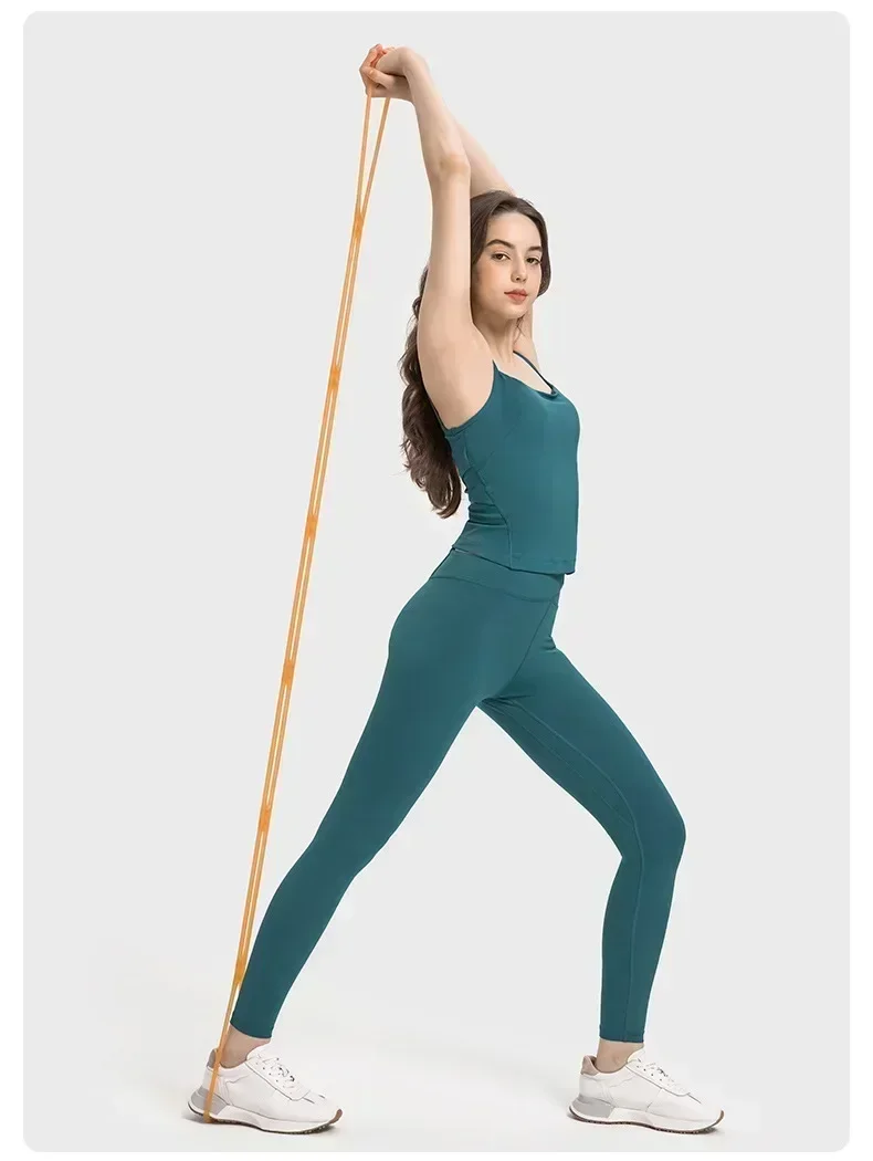Women Cross-Back Women Yoga Vest With Light Support With Chest Pad Splicing Hollow Halter Fitness Vest Fashion Sports Tank Tops