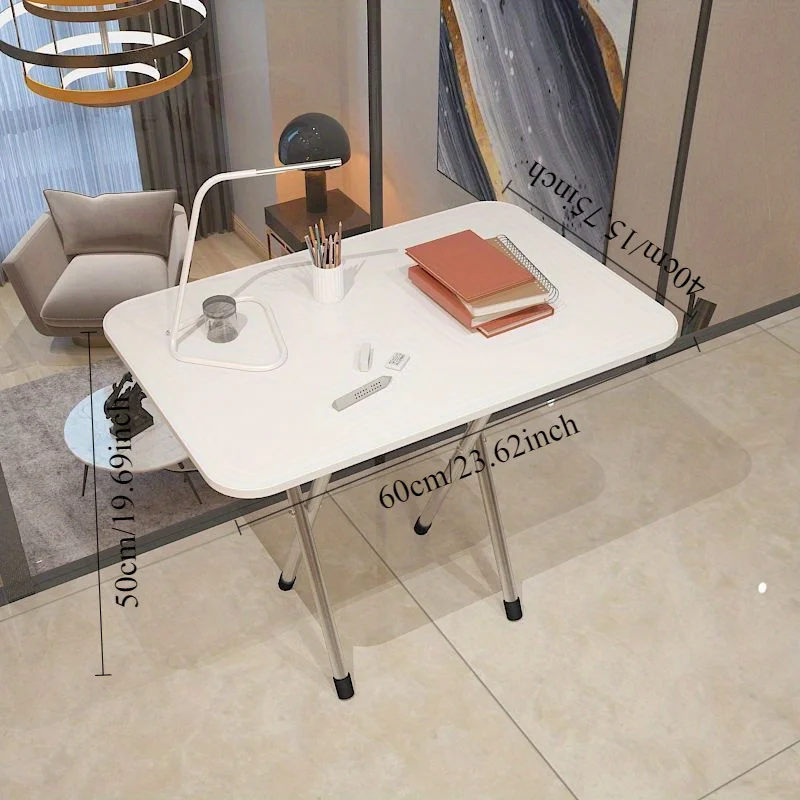 שולחן מתקפל מרובה תכליתי - שולחן חסכון במקום ושולחן אוכל לבית, מקום רכיבה ותערוכה, שולחן נוח לנשיאה