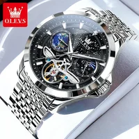 Olevs 6705 top business man Watch stainless steel automatic Business watch men high quality mechanical men's wrist wat