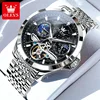 Olevs 6705 top business man Watch stainless steel automatic Business watch men high quality mechanical men's wrist wat 1