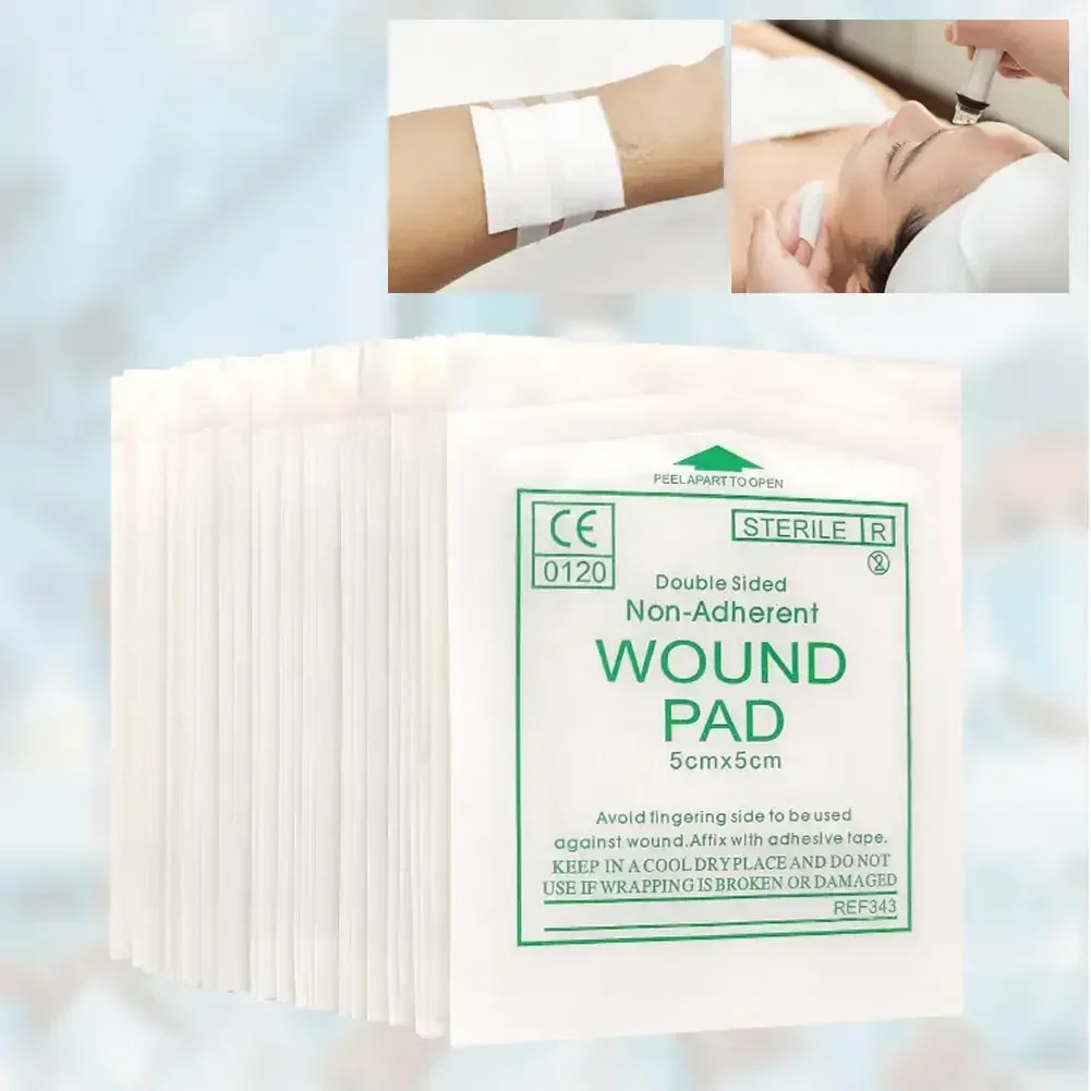 50/100pcs Sterile Medical Gauze Block Combat Hemostatic Wound Dressing Sterile Medical Gauze Pads Wound Care Baby Care Supplies 4