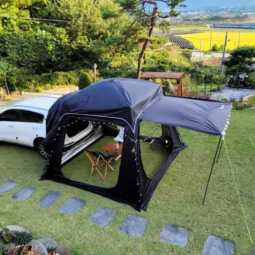 

high quality Family Waterproof Camping Car Trunk Tailgate Tent House Rear Awning Suv Shade glamping Tent for 5-8 Personcustom