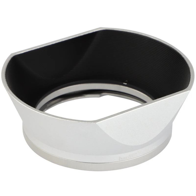 Haoge Lh-Vm12W Paraluce Quadrato In Metallo A Baionetta Per Voigtlander Nokton Linea Vintage 35Mm F1.5 Lente Asferica Vm Argento