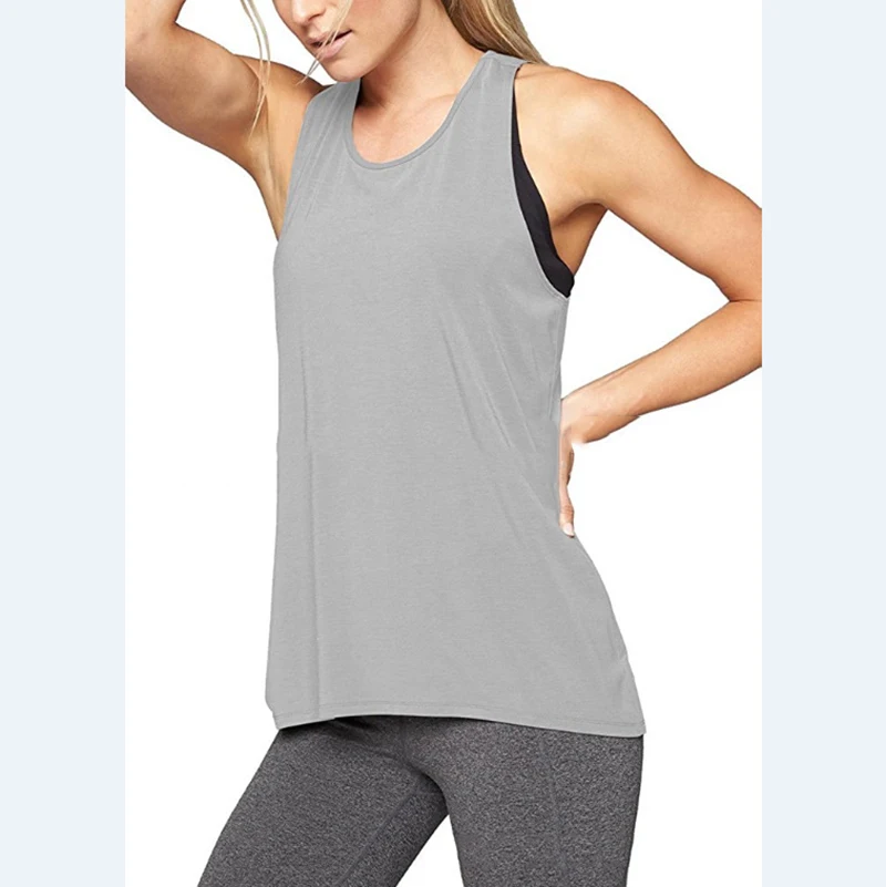 Yoga Top Sports Tank 1PC Women's Yoga Shirts Sleeveless Athletic Fitness Racerback Sports Vest Comfortable U-neck VestTraining Sport Tank Tops