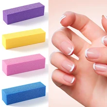 

4 Colors Nail Buffers File For UV Gel White Nail File Buffer Block Polish Sanding Manicure Pedicure Nail Art Durable Beauty Tool