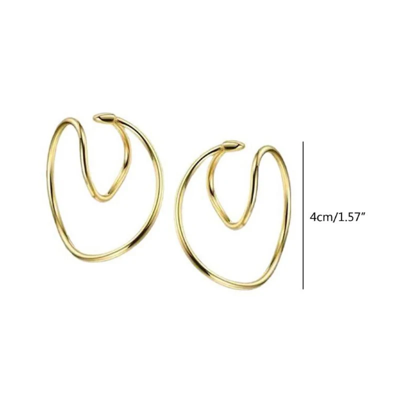 Women&Men hoop earrings ear clip earrings clip earrings ear accessories Double Hooping Ear Cuff Irregular Curve Clip Cartilage Lobe Stacking No Piercing Dainty Earrings Fashion Gift