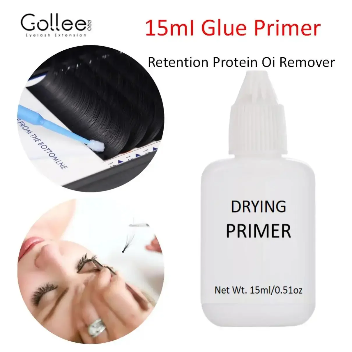 thumbnail image 1 of Pegamento para extensiones de pestañas Gollee de 5 ml, pegamento para extensiones de pestañas postizas de secado rápido de 0,5 segundos, pegamento para pestañas Gollee Super Bonder, 1 of 5